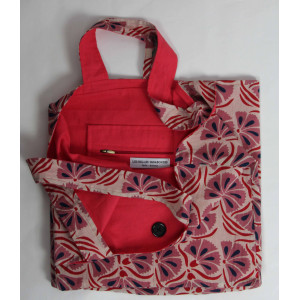 Cabas en Coton Upcycling Bag Diego Rose