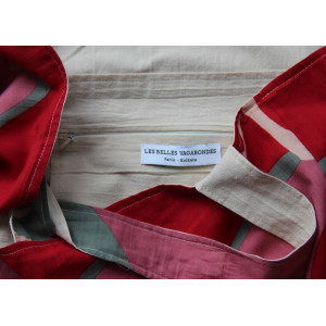 Cabas en Coton Upcycling Luna Rose Pink