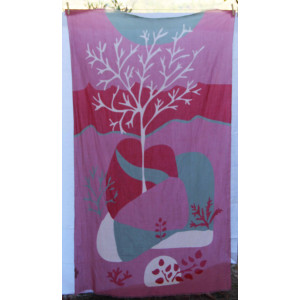 Cabas en Coton Upcycling Luna Rose Pink