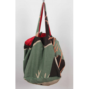 Cabas en coton Upcycling Luna Terracota