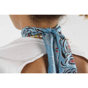 Bandeau Camelia Bleu Blue