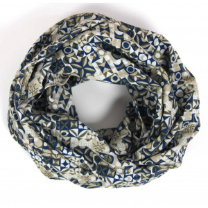 Carré Coton Malmo Marine Navy