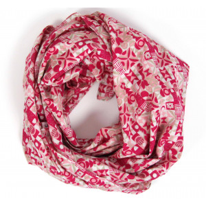 Carré Coton Malmo Fuchsia