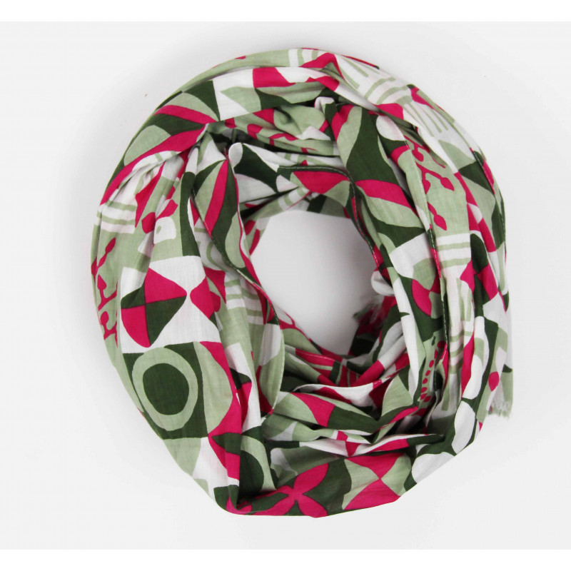 Foulard Coton Bio Bergen Kaki