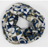 Foulard Coton Bio Bergen Marine Navy