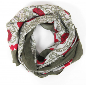 Carré Coton Burma Rouge Red