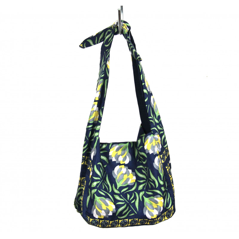 Sac Bobby en Soie Bergamote Marine