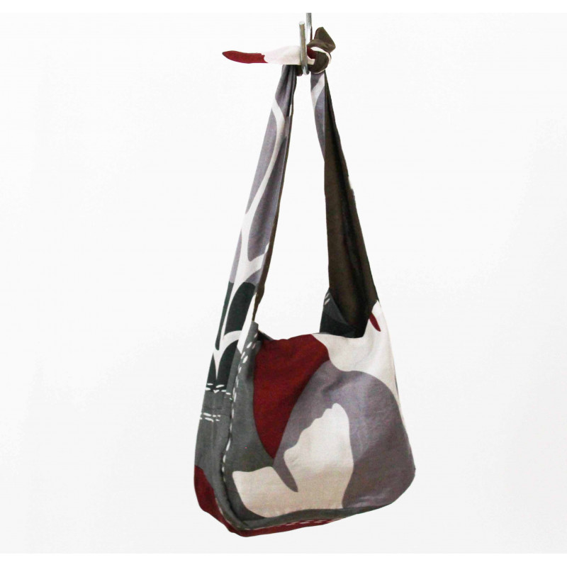 Sac Bobby en Soie Biloba Kaki