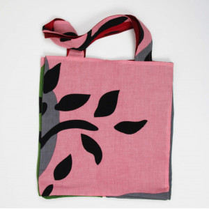 Cabas en coton upcycling Sycomore Rose