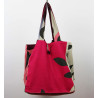 Cabas en coton upcycling Sycomore Fuchsia