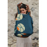 Cabas en coton upcycling Prunus Marine