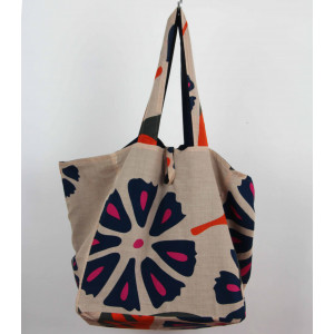 Cabas en coton upcycling Equateur Orange