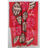 foulard Coton Bio Equateur Rouge