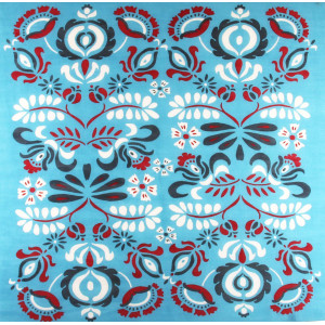 Carré Laine Tatiana Turquoise