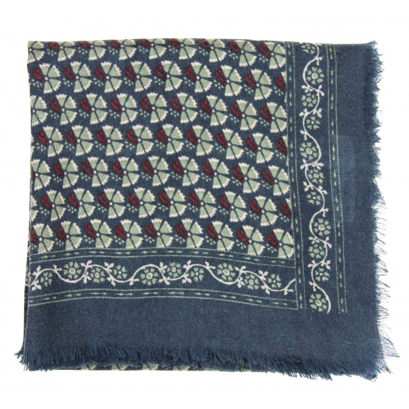 Wool Square Valentine Marine