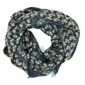 Wool Square Valentine Marine