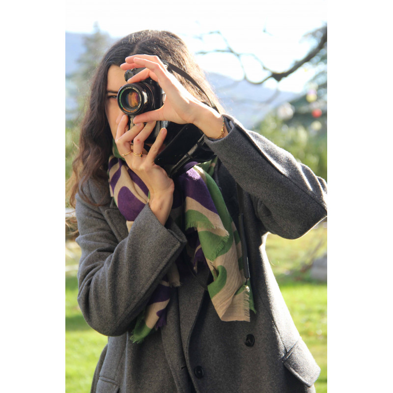 Echarpe XL Sulipa Prune Purple