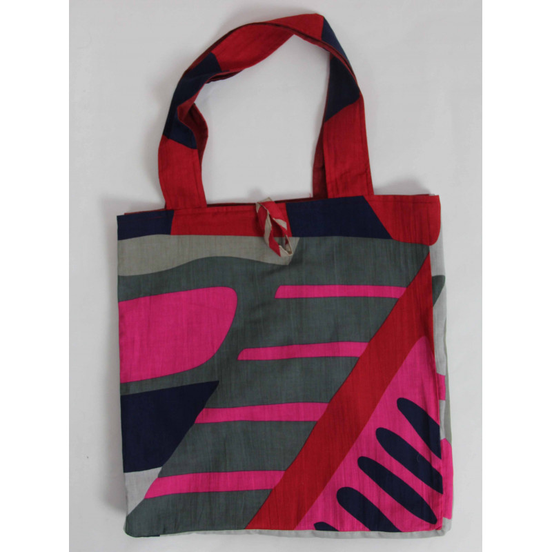 Cabas en Coton Upcycling Sunshine Rouge Red