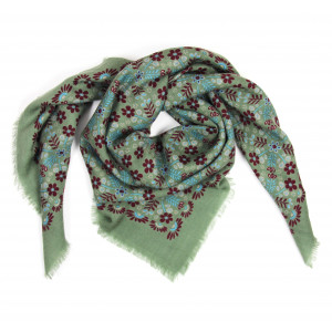 Carré Laine Agata Kaki