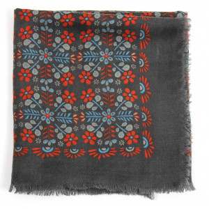 Wool Square Agata Marron Brown