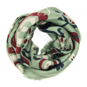 Carré Laine Tatiana Kaki