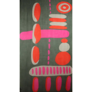 XL Wool Scarf Cairn Kaki