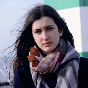 Echarpe XL Brazza Cognac Beige