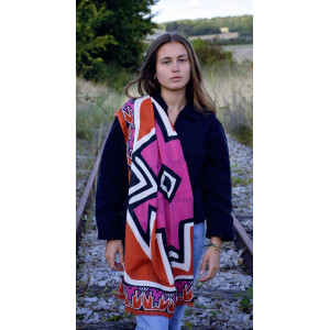 Echarpe XL Ndebele Orange