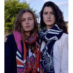 Echarpe XL Ndebele Orange