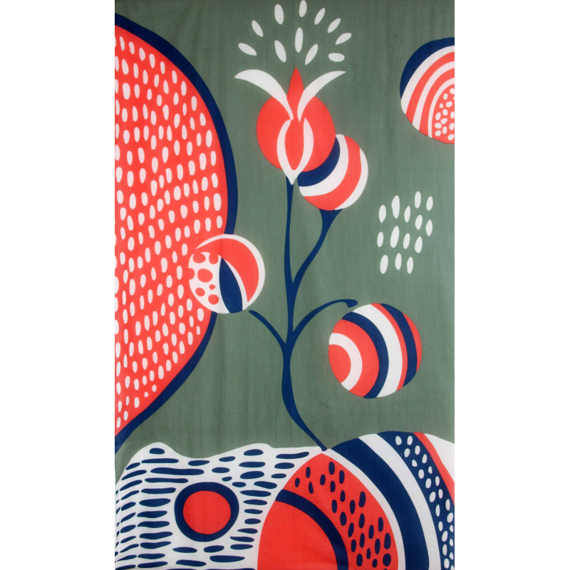 Foulard Coton Bio Onirique Orange 