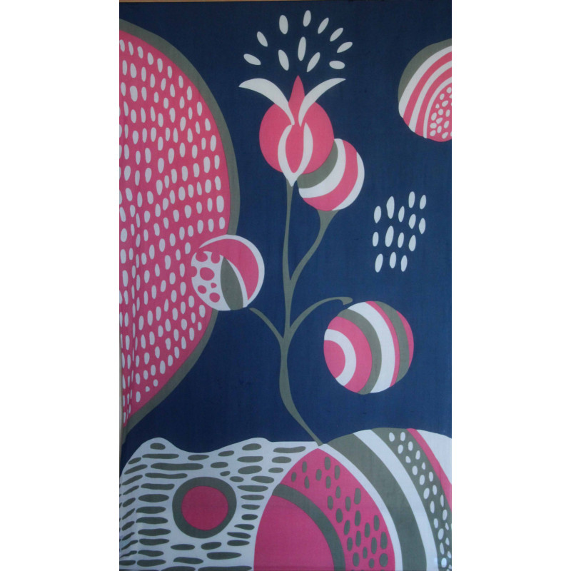 Foulard Coton Bio Onirique Marine Navy