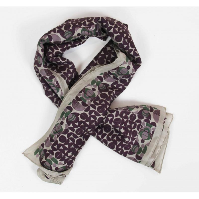 Carré Soie Performance Prune Purple