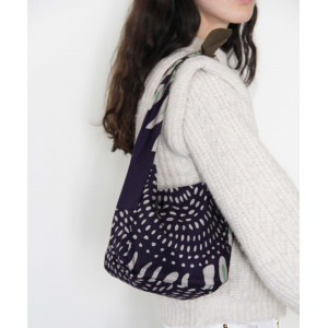 Sac Bobby en Soie Barbizon Prune