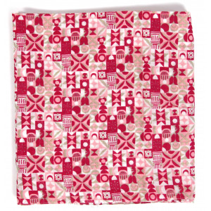 Carré Coton Malmo Fuchsia
