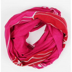 Foulard Coton Bio Mekong Fuchsia