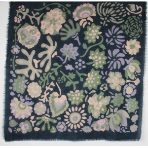 Wool Square Girandole Marine Navy 