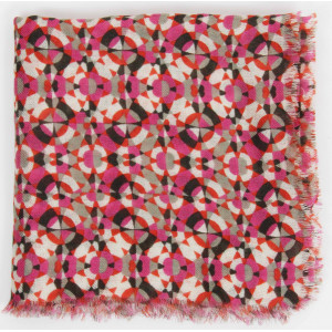 Wool Square Partition Fuchsia 