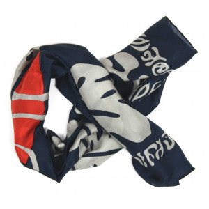 Carré Soie Panama Marine