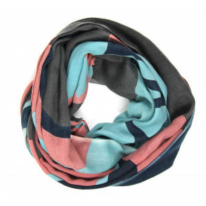 Wool Scarf Palme Marron Brown