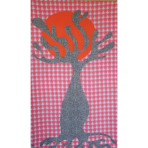 Foulard Coton Bio Baobab Rose Pink