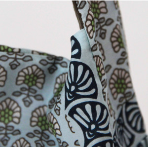 Sac Bobby en Soie Pondichery Bleu