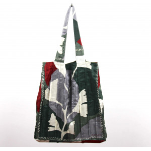 Sac Musette en soie Biloba Kaki