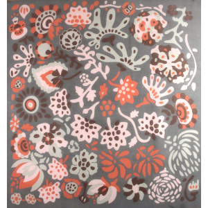 Carré Laine Girandole Gris Grey