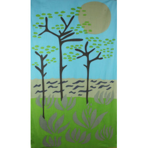 Foulard Coton Bio Cap Breton Vert Green