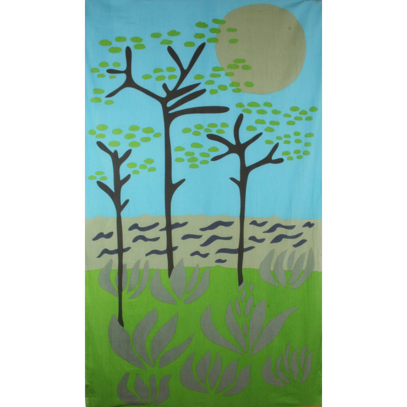 Foulard Coton Bio Cap Breton Vert Green