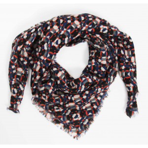 Carré Laine Partition Marine Navy