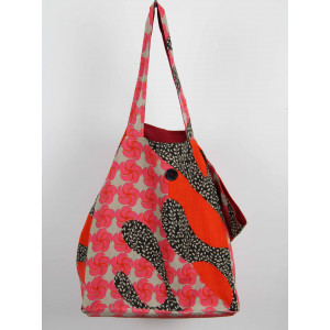 Cabas en coton upcycling Baobab Rose Pink