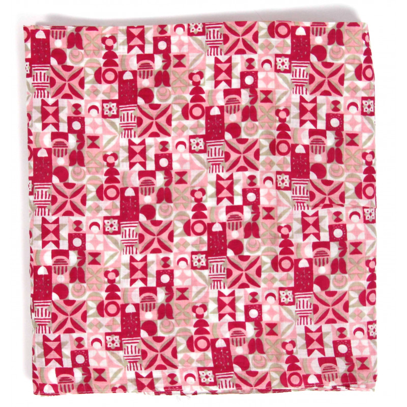 Carré Coton Malmo Fuchsia