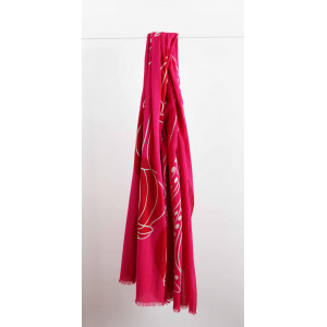 Foulard Coton Bio Mekong Fuchsia