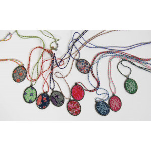 Medaille Ovale Onirique Marine